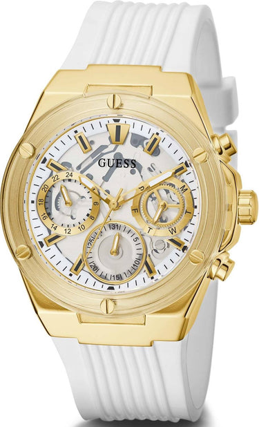 Guess Damen Armbanduhr 39 mm Armband Silikon GW0409L2